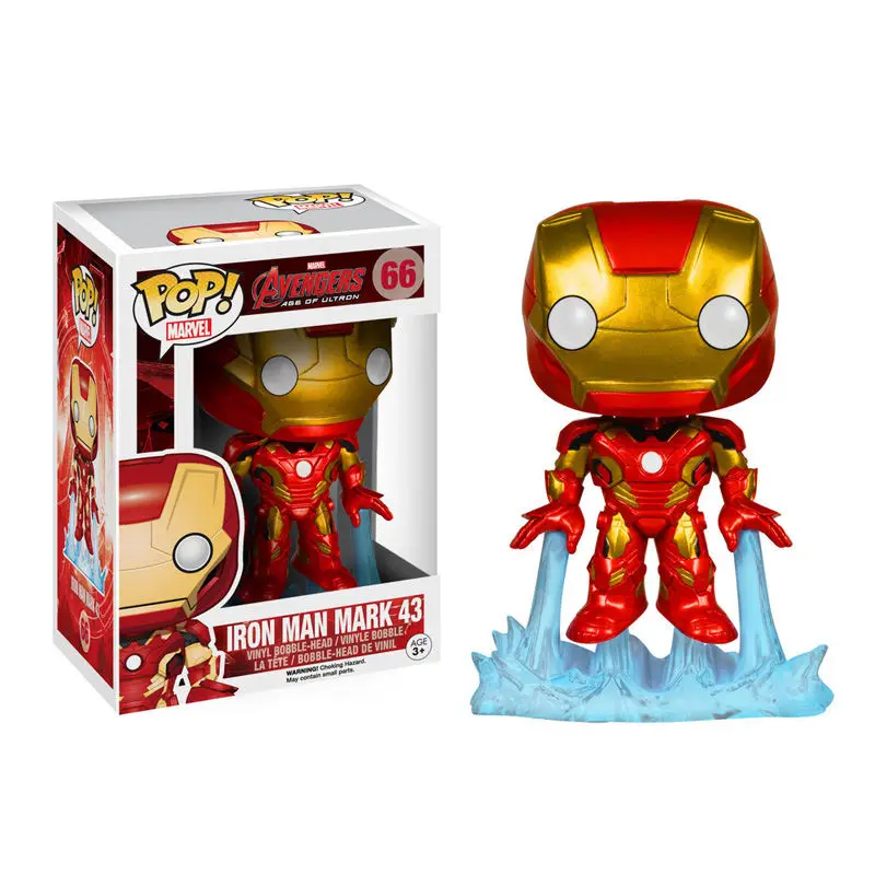 FUNKO POP новинка Marvel Мстители Endgame Железный человек Mark 43 экшн-фигурка коллекция