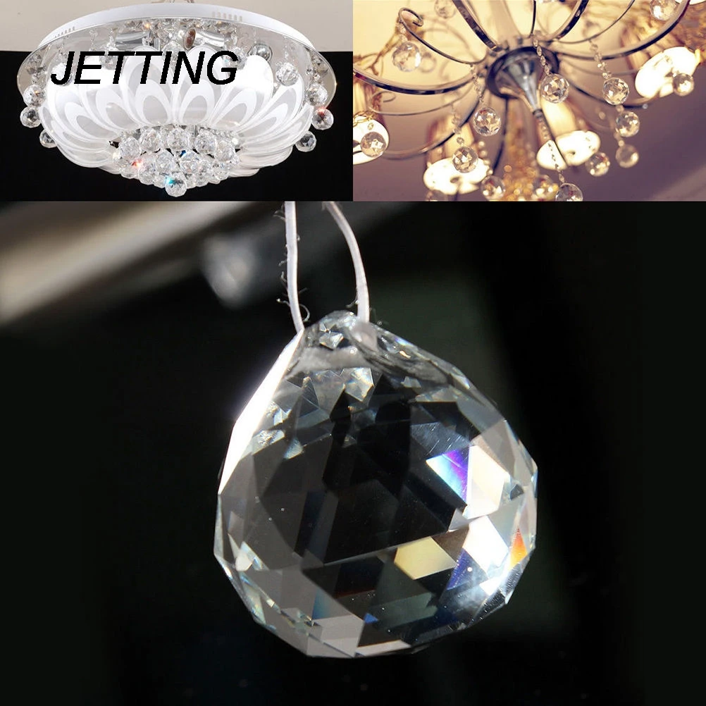 JETTING 1 шт. граненое стекло хрустальная люстра детали подвеска призмы шар чистый