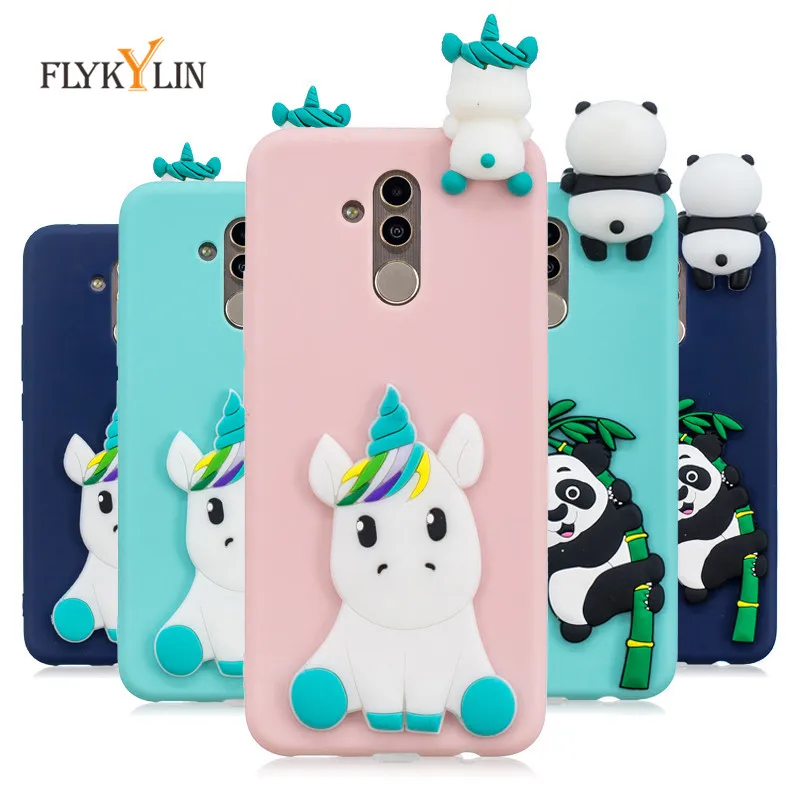 Мягкий силиконовый чехол Mate 20 Pro для Huawei Lite 3D DIY Единорог панда Etui Чехол