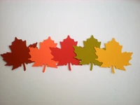 maple leaves wedding place cards autumn birthday birdal baby shower party scrapbook embellishments wishing tree tagspc001