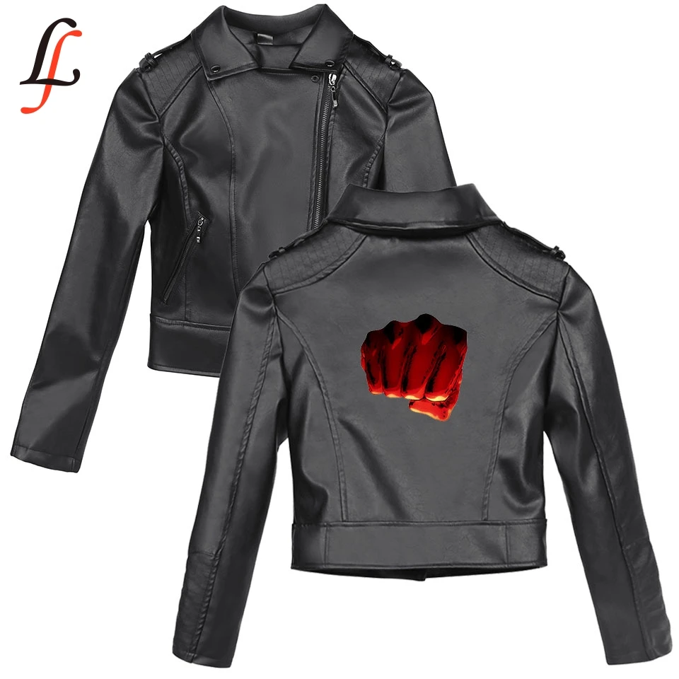 One Punch мужской сезон 2 K поп Харадзюку осень зима искусственная кожа стиль