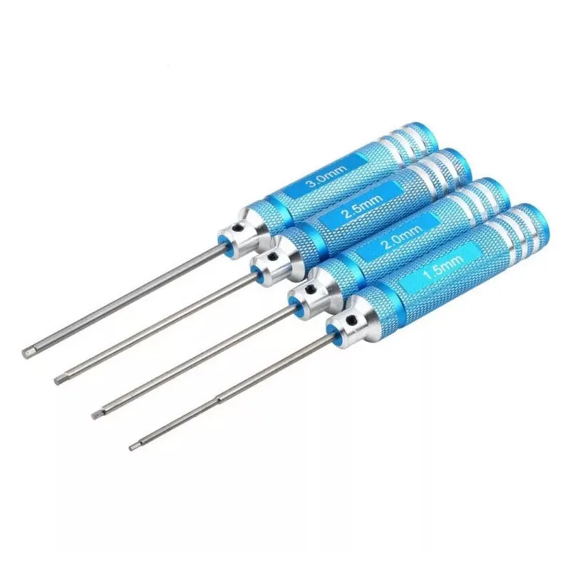 Шестигранная отвертка с ручкой H1.5mm/2 0mm/2 5mm/3 0mm для радиоуправляемой машинки/Heli HPI