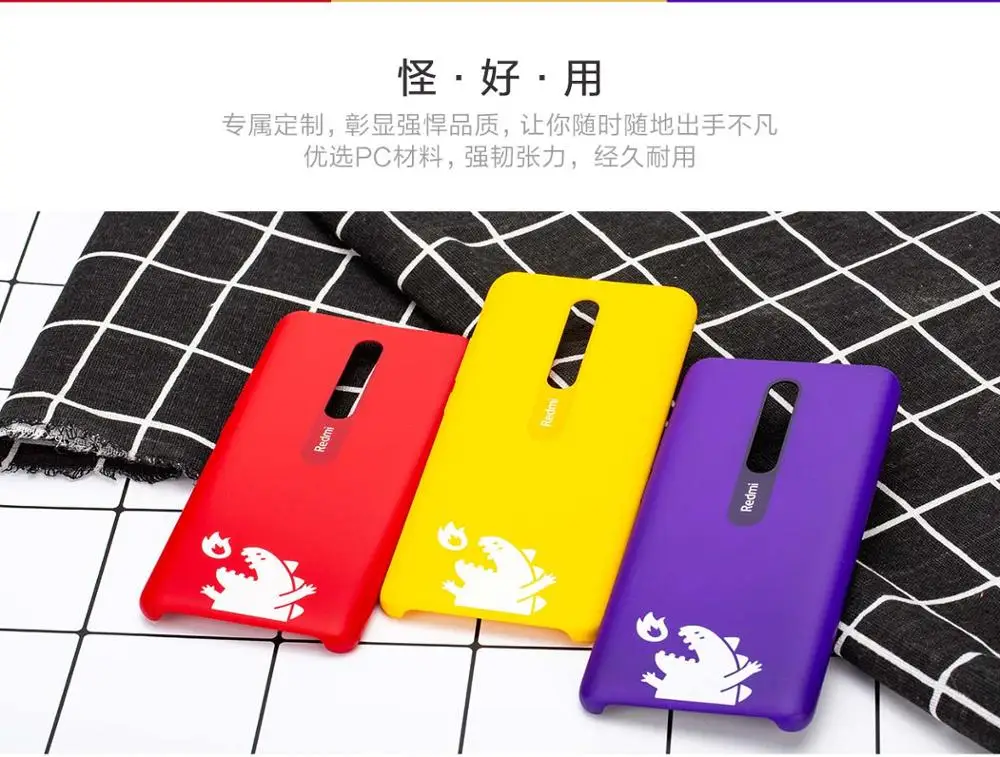 100% Genuine Original Redmi K20 Pro Case Strange force Devil Hard PC Protective Back Cover For Monster Specail Edition |