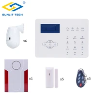 focus st iiib wireless gsm pstn alarm system for home burglar security wifi pet immune pirdoor magnet sensor with strobe siren