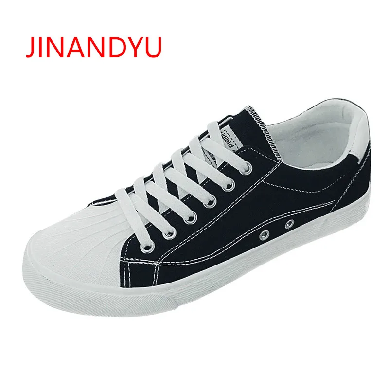 

2018 New Women Chic Canvas Shoes Female Sneakers White Black Red Lace Up Casual Shoes Flat Heel Lady Skateboard Shoes