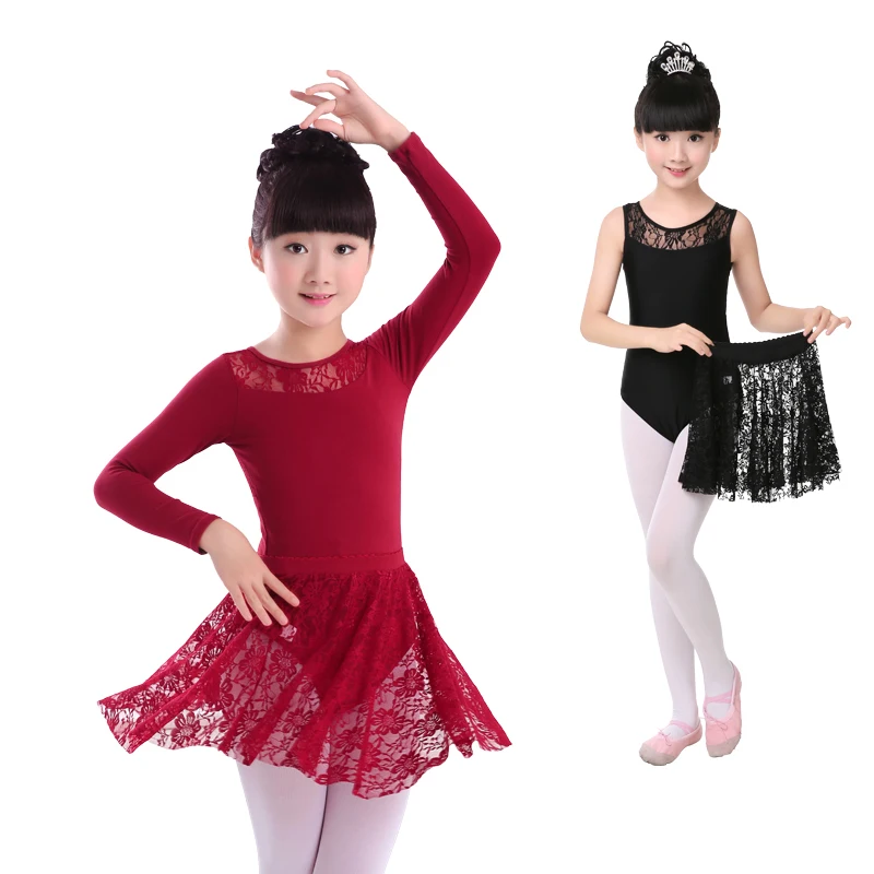 Детский костюм для балета черный без рукавов с длинным рукавом|child dance leotard|dance