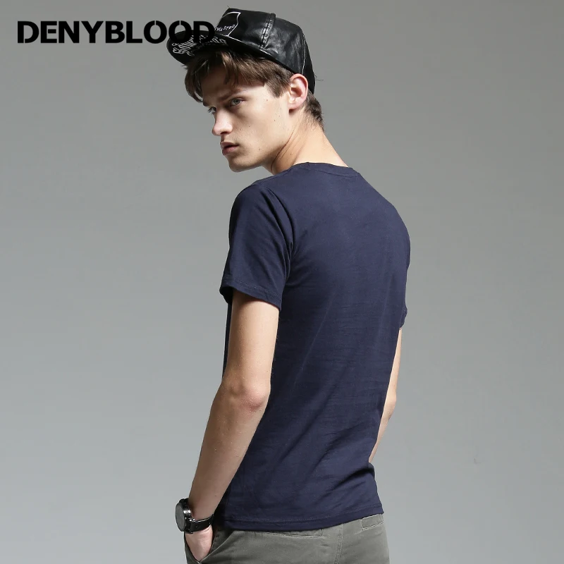 Мужская хлопковая футболка с коротким рукавом и круглым вырезом | одежда