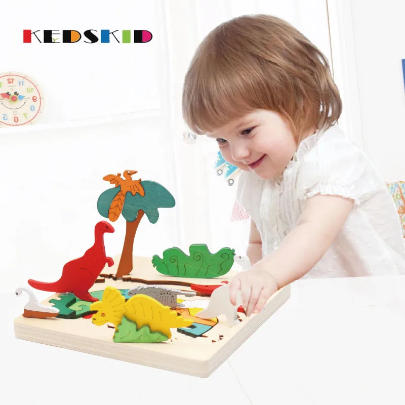 Design Lovely wooden 3D stereoscopic multi story puzzle educational Montessori teaching aids toys | Игрушки и хобби
