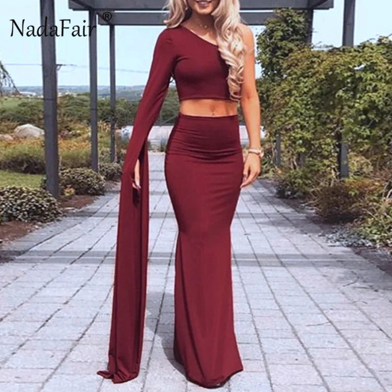 Ажурные Сексуальные Клубные вечерние платья Nadafair женские облегающие Макси с