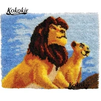 animals 3d tapestry kits latch hook kit rug cartoon printing vloerklee foamiran for needlework carpet embroidery accessories