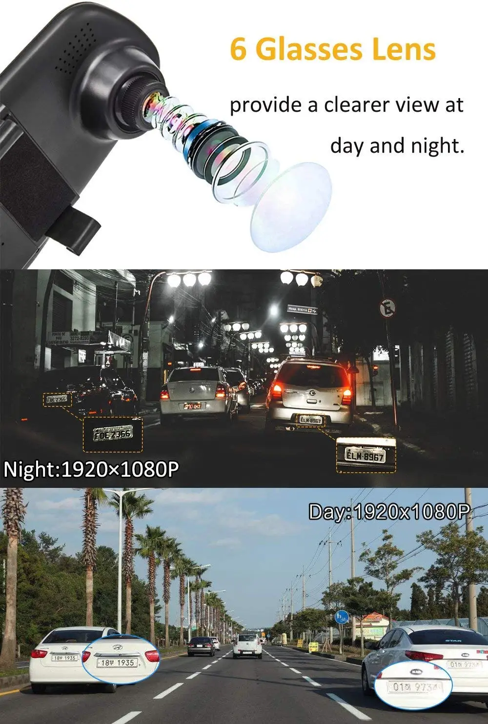 Автомобильная камера Dvr Dashcam Camara Para Auto 4," двойной объектив 1080P камера заднего вида Coche Avtoregistrator Автомобильный видеорегистратор зеркальный рекордер