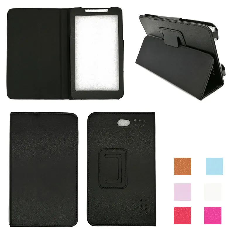 Litchi из искусственной кожи Стенд Обложка книги для Ergo Tab A700 7 дюймов Tablet Case + стилус