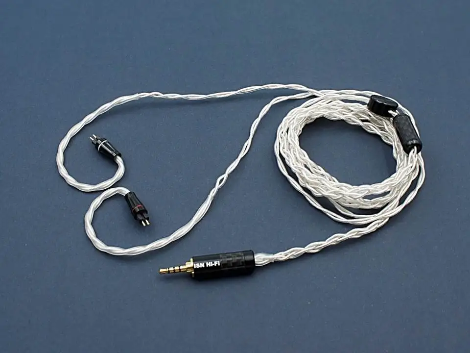 2Pin 2.5mm ISN аудио S4 4 нити 63 ядра OCC Серебристые HiFi наушники IEM кабель - Цвет: 2Pin 2.5mm