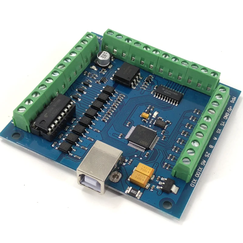 CNC MACH3 USB 4 оси 100 кГц USBCNC Гладкий Степпер контроллер движения карта секционная плата для гравировки с ЧПУ 12-24Vpr