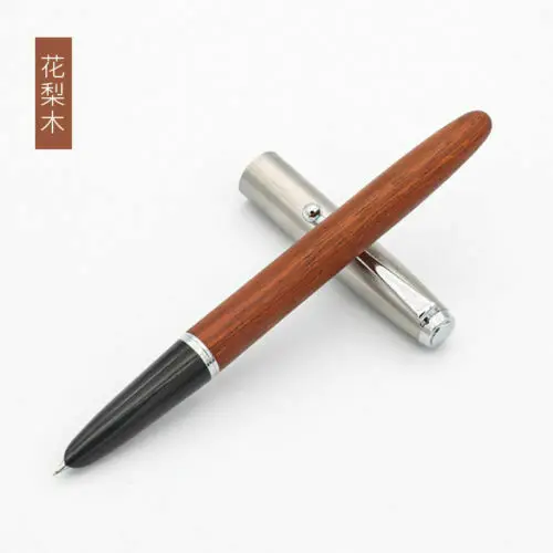 Red Wood EF Jinhao 51A акриловая/деревянная авторучка чернильная ручка каллигграфия ручки EF/F/ручной работы сменный наконечник канцелярские принадлежности для офиса и школы - Цвет: Red Wood EF