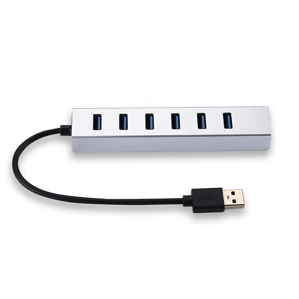 Алюминиевый 7 портов USB концентратор 2 0 3 сплиттер адаптер для ноутбука Аксессуары