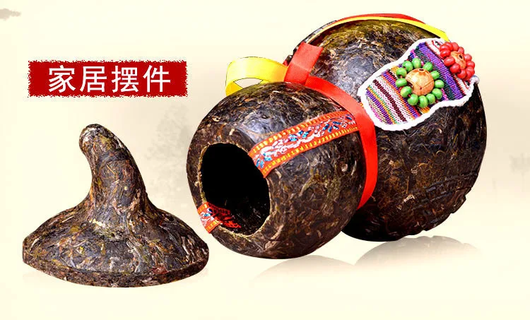 500 г Пуэр чай резьбы сырой рекрут Малый Тыква товаров мебели дисплей Юньнань