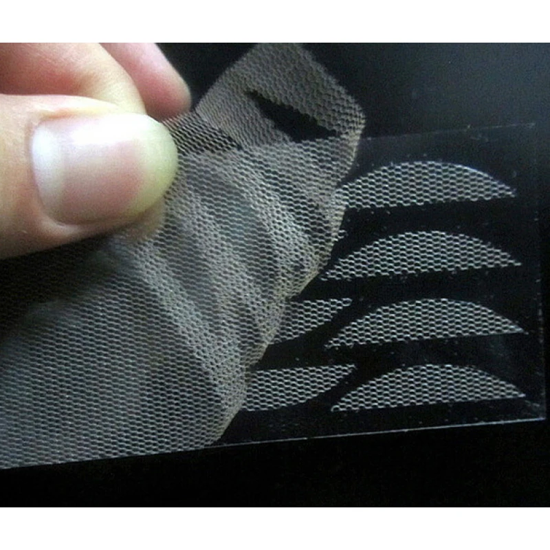 240 шт./10 листов двухсторонний век наклейка кружево из тонкого сетчатого материала