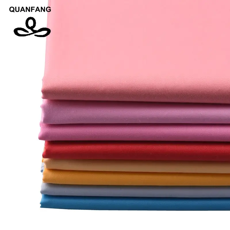 QUANFANG 8 шт./лот однотонная серия саржевая хлопчатобумажная ткань с принтом