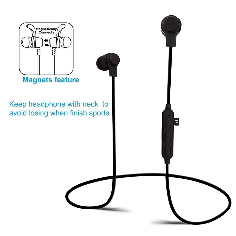 Shengtena K01 Металлические Магнитные Bluetooth наушники гарнитура Спортивная