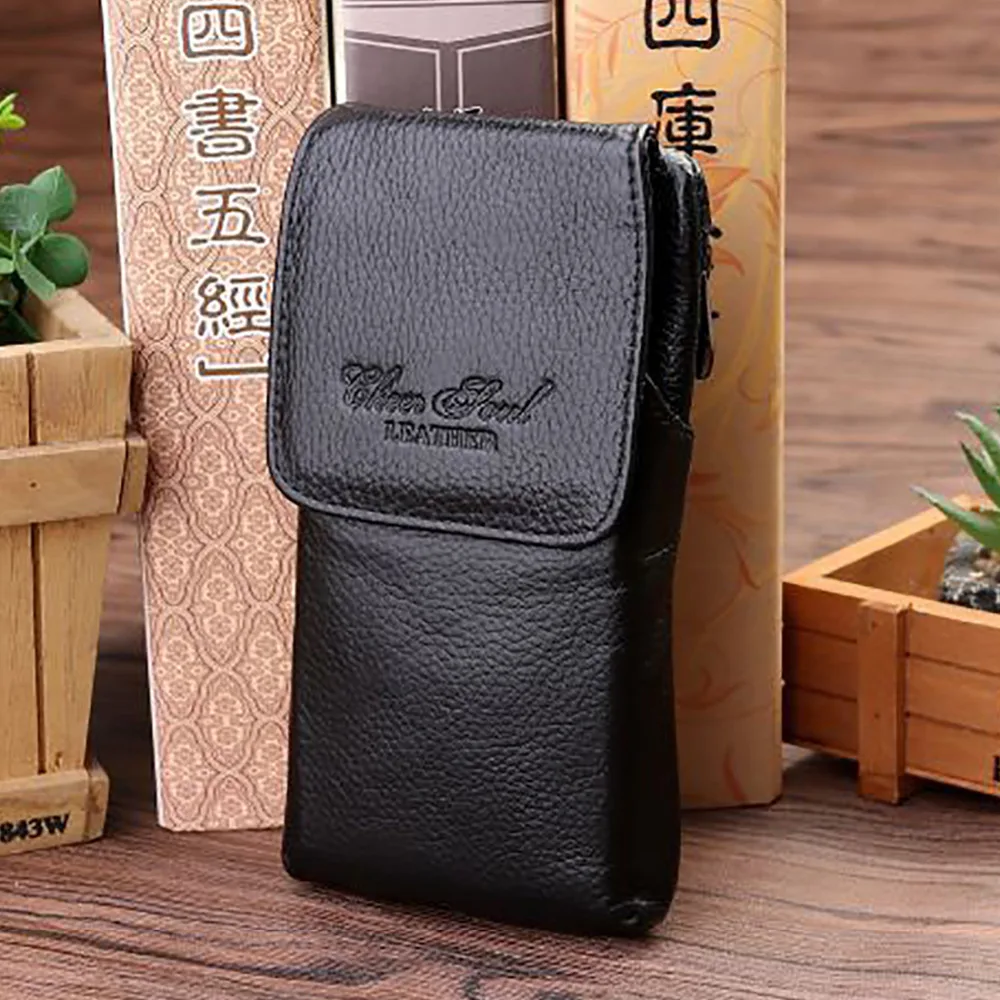 Пояса из натуральной кожи для мужчин крюк поясная сумка бизнес портмоне телячьей 5 2/6 дюймов