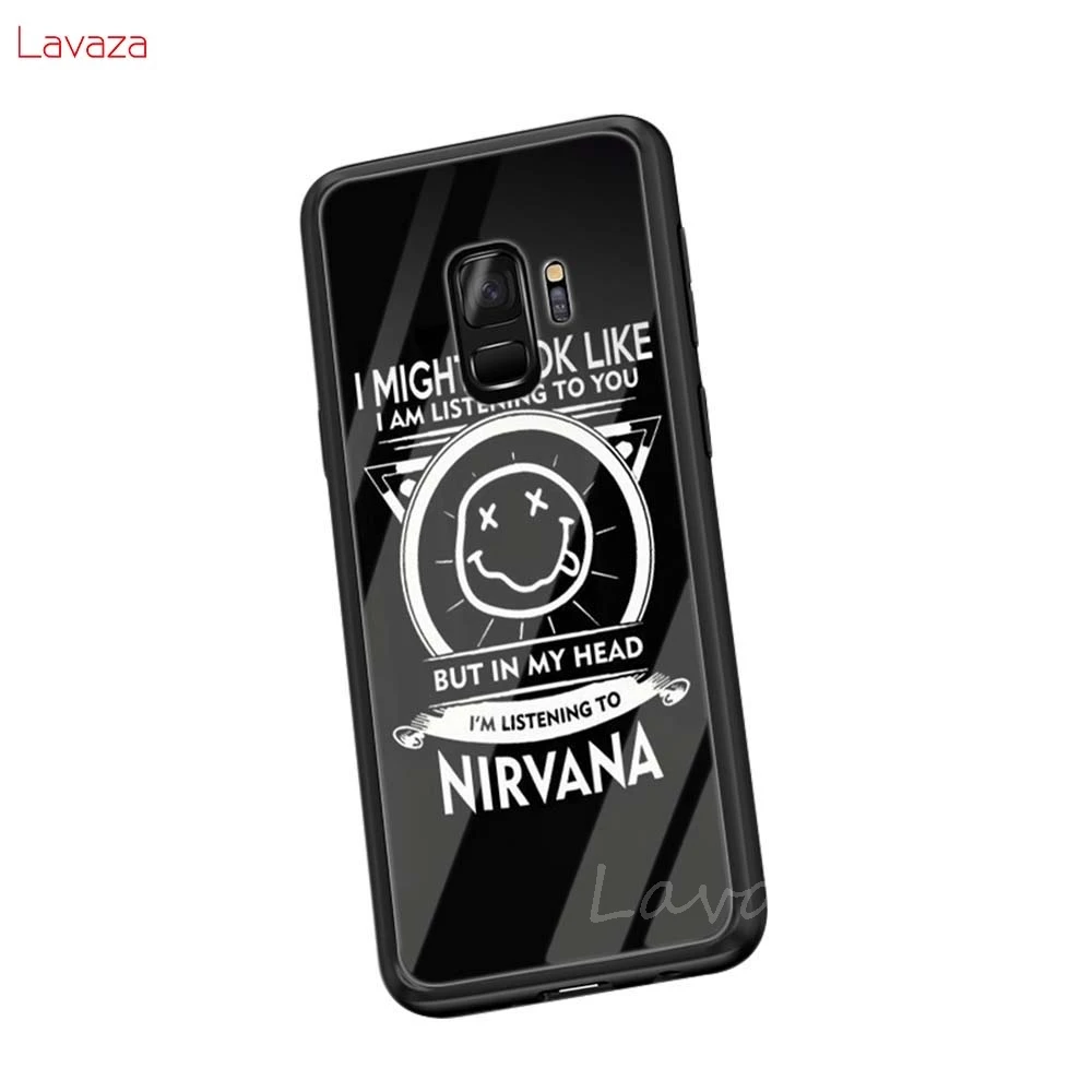TG1 Lavaza группа Нирвана Мягкий чехол из закаленного стекла для samsung Galaxy Note 8 9 A30 A50 A70 S8 S9 S10 Plus - Цвет: TG1