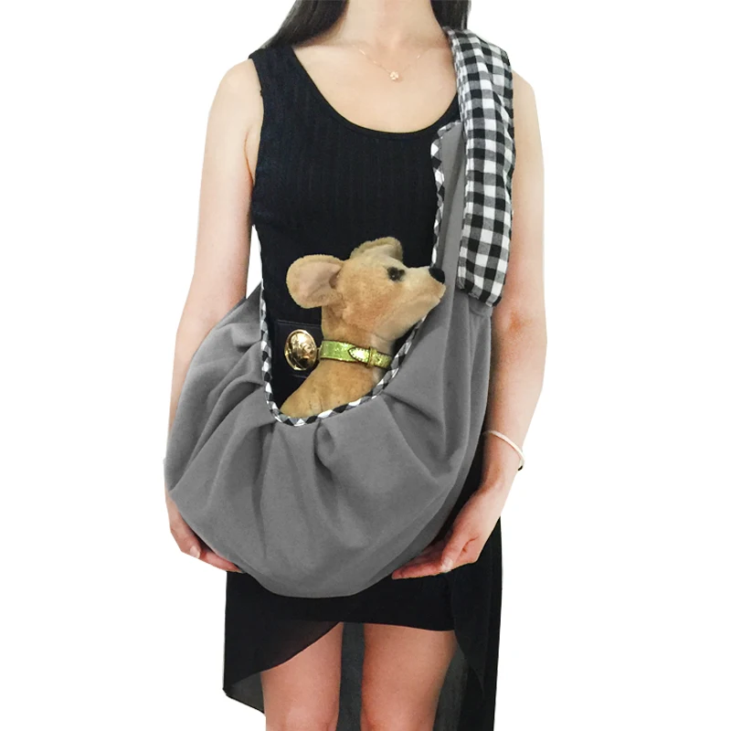 

Рюкзак-слинг для собак, модная переноска для чихуахуа с двумя лямками спереди и сзади, сумка на плечо для путешествий