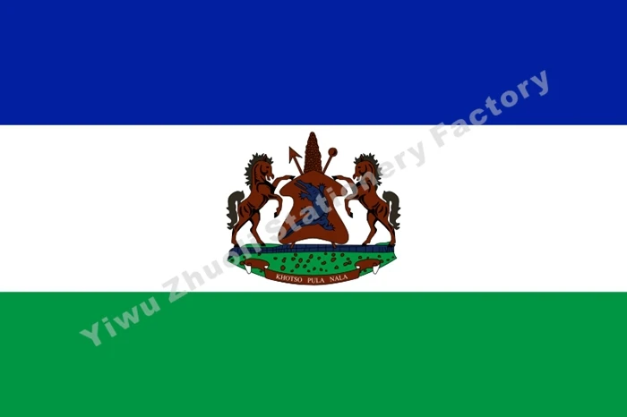

Royal Standard Of Lesotho Flag 150X90cm (3x5FT) 120g 100D Polyester Double Stitched High Quality Free Shipping
