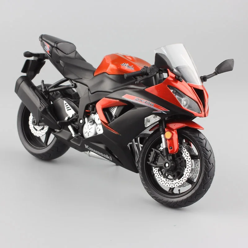 1:12 Масштаб Мини Кавасаки ниндзя ZX-6R спортивный велосипед металлический мотоцикл литье под давлением Спортивная шоссейная Модель Коллекция автомобилей игрушка для детей