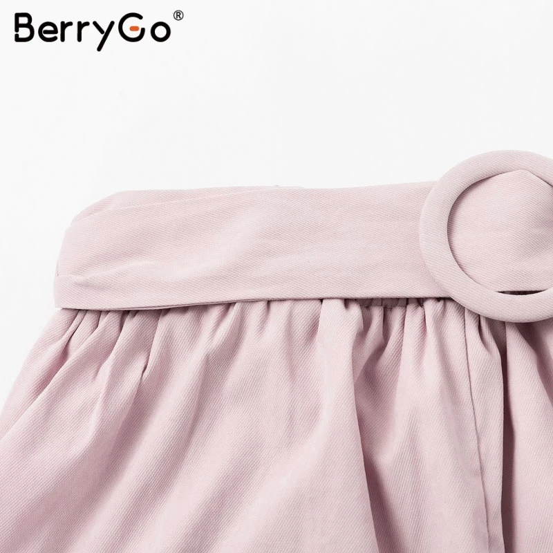 Женский комбинезон BerryGo однотонный Костюм-двойка уличная одежда на лето 2019 |