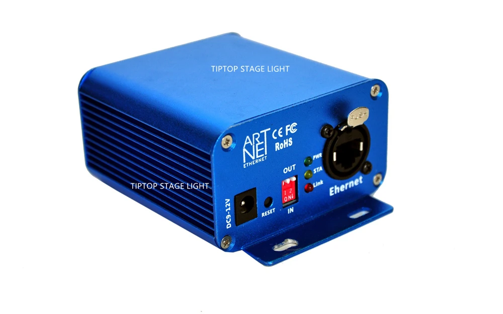 TIPTOP EL ArtNet1024 два порта двунаправленный ArtNet/конвертер DMX Стандартный DMX512 Выход RJ45 сетевой разъем Sulite/DMX LAN512