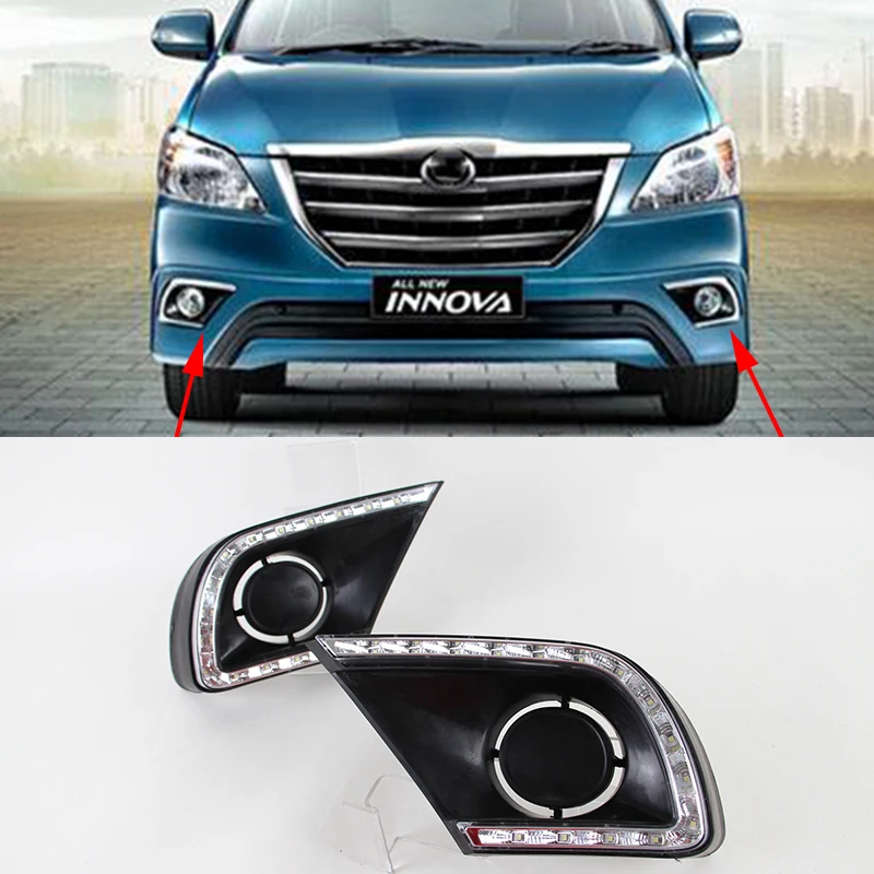 Автомобильная проблесковая 1 комплект для Toyota Innova 2013 2014 2015 светодиодный DRL