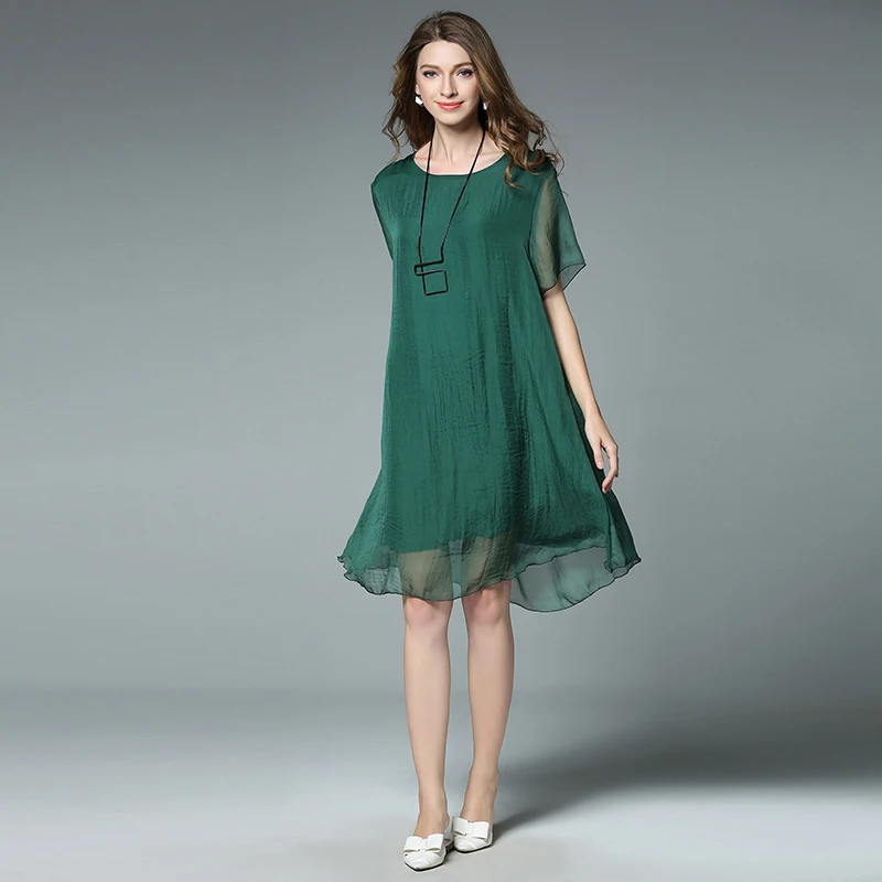 Новое поступление 2017 летнее женское Элегантное Шелковое шифоновое платье