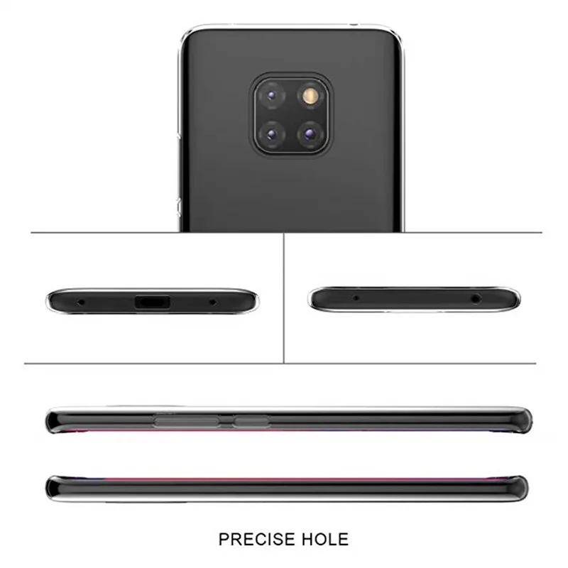 Для Huawei Mate 20 Pro Чехол 6 39 Дюймов прозрачный силиконовый мягкий ТПУ чехол для P20 P30 Lite