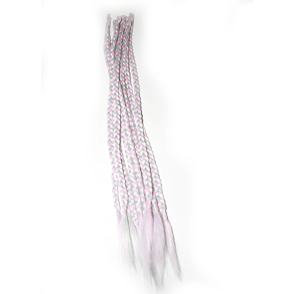 QP hair MIX Color braid Twist вязаные крючком волосы 24 дюйма Омбре Box Плетеный вязаный