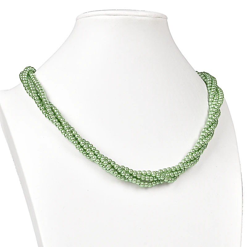 Выбрать размер зеленый 4 мм уникальный стиль оболочки женский браслет 20 дюймов 7 5