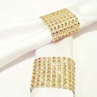 2018 hotel wedding supplies 8 rows of diamond napkin rings napkins buckle wedding set wholesale 8 colours available 50pcspack