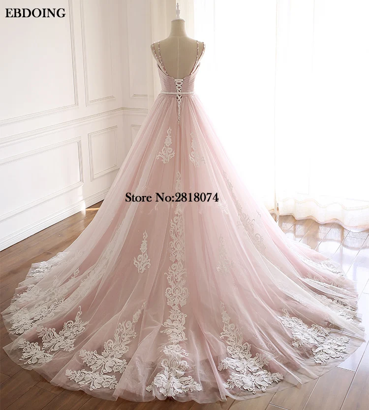 Vestidos De Novia EBDOING свадебное платье трапециевидной формы милое декольте сексуальное