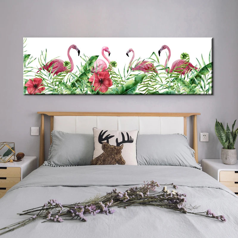 Art Настенная роспись стены искусства холсте картину современный плакат Фламинго