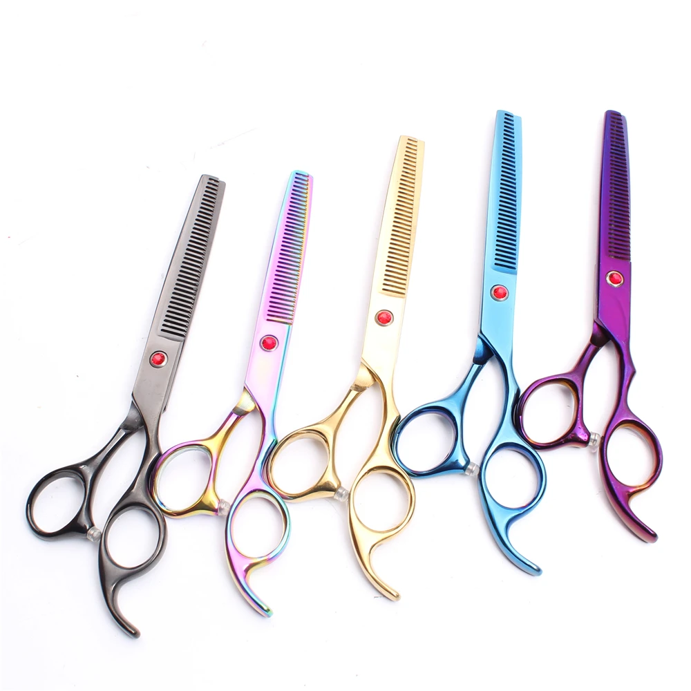 6.5&quot 18cm Jaoan Customized Logo Professional Pet Hair Scissors Cats Dogs Flur Clipping Shears Hairdressing Thinning C4007 | Красота и