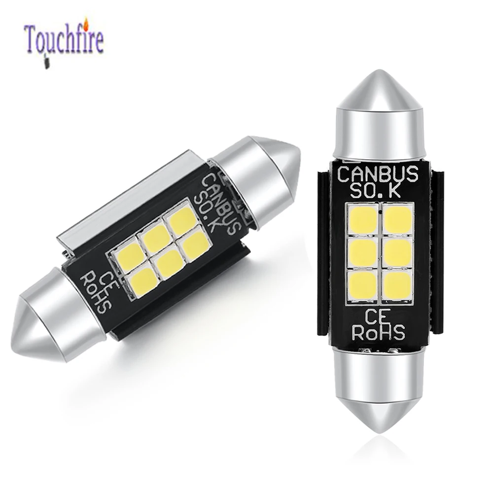 100 шт. C5W Festoon Canbus автомобильная лампа 3030SMD 8LED подсветка номерного знака
