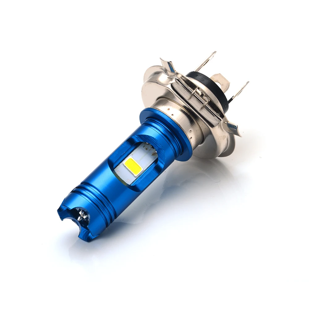 Creadvent светодиодные фары мотоцикла H4 hi/low лампы все-в-одном лампа 12 В led HS1 P43T двигатель фары 8 Вт 12 В COB Белый