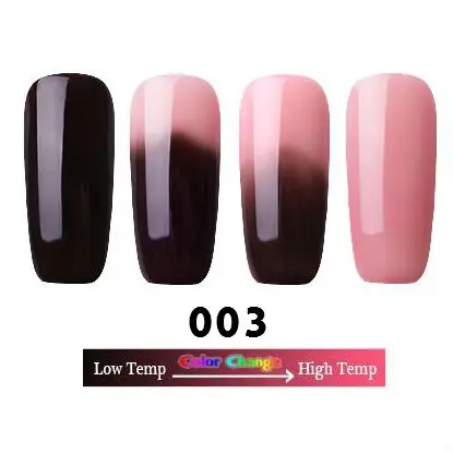 003 LULAA, 18 цветов, Термальный Гель-лак для ногтей, меняющий температуру, отмачивается, УФ-Гель-лак хамелеон, светодиодный Гель-лак для ногтей - Цвет: 003