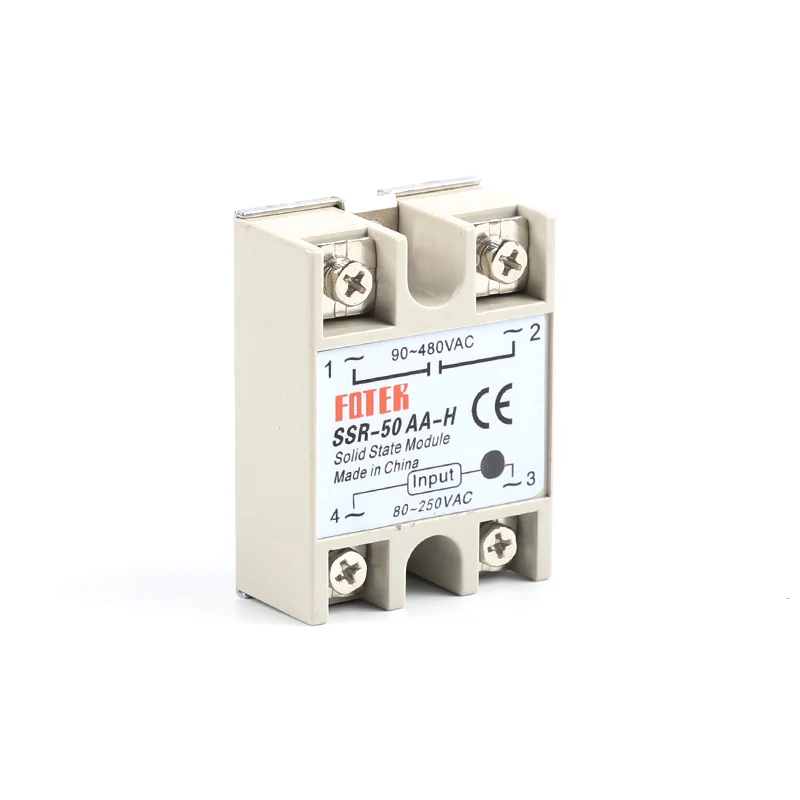 Твердотельное реле SSR 50AA H 50A фактически 80 250V AC до 90 480V регулятор твердотельного