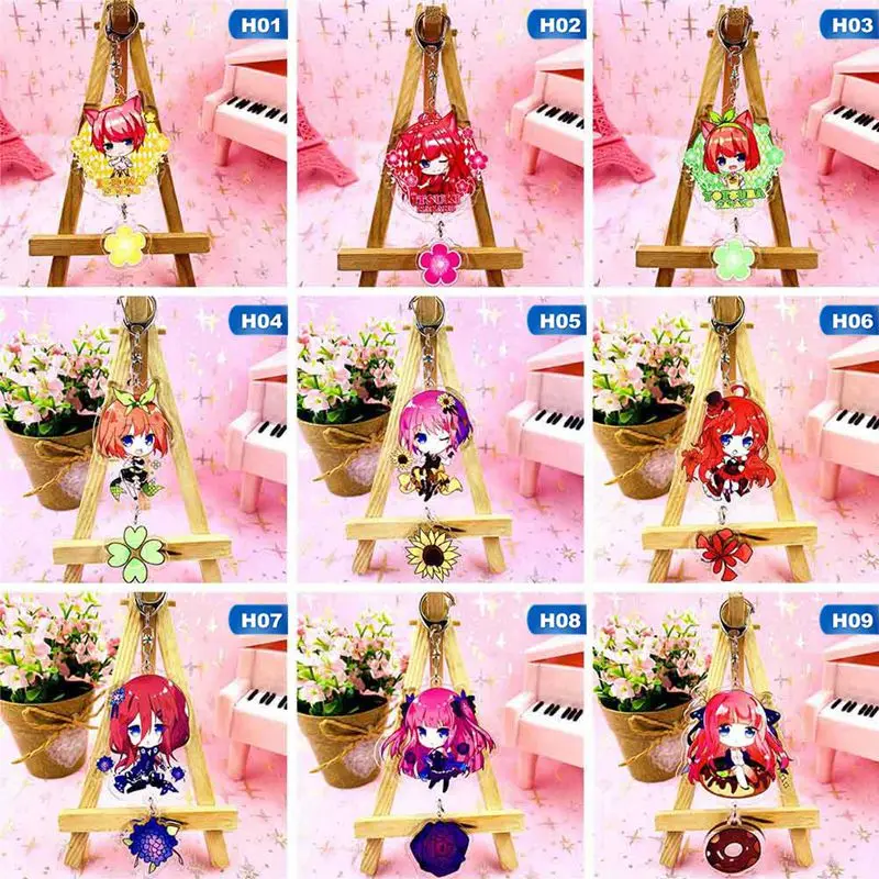 Новый Gotoubun no Hanayome Nakano Ichika Nino Miku Yotsuba Itsuki брелок акриловая фигурка подвеска