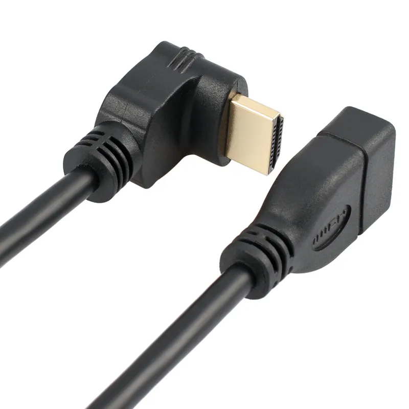 ULT-unite Right Angle 90 Degree HDMI Male to Female Extension Cable 10.2 Gbps Transfer rate Support 4K*2K |