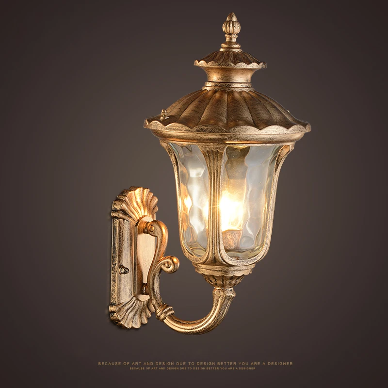 Винтажная антикварная настенная декоративная лампа наружная Водонепроницаемая