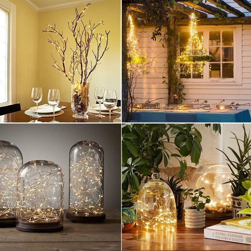 Функция таймера водонепроницаемый на батарейках медный провод светодиодный свет шнура светодиодный Сказочный свет 20 м 200 светодиодный D25