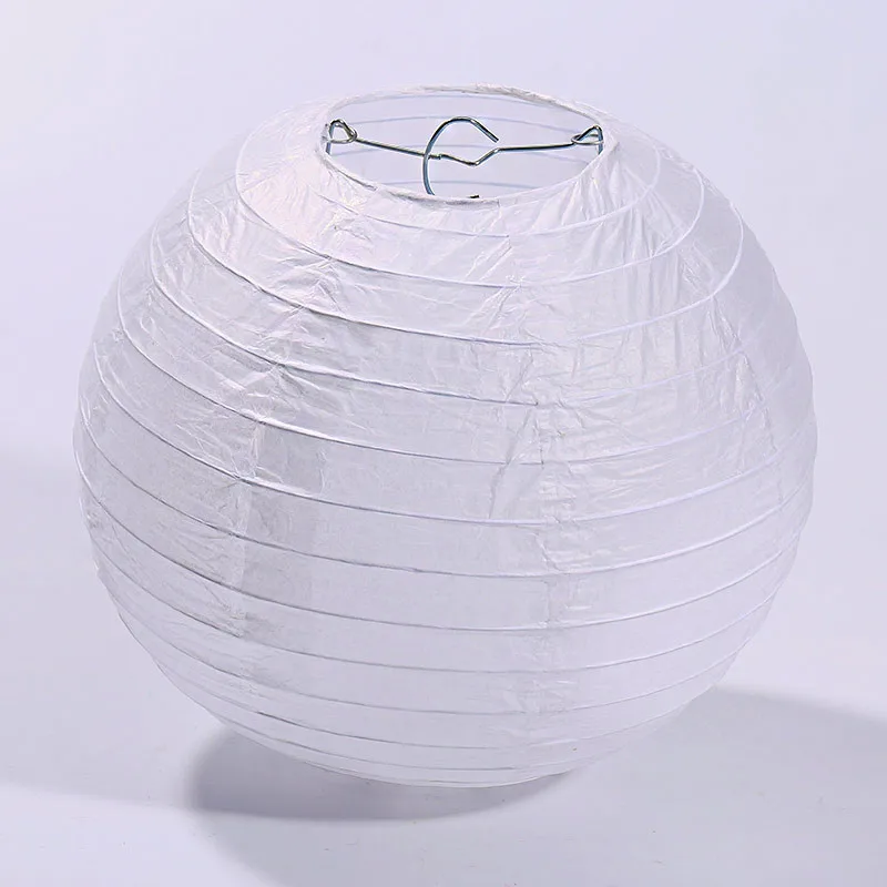 1pcs7size (4 дюйма-16 дюймов) фонарики из белой бумаги китайский бумажный мяч Lampion