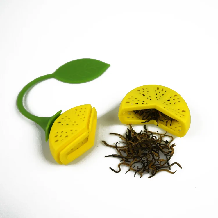 2 шт Силиконовые ситечко для чая Симпатичные лимон Форма многоразовые Чай Сумка Силиконовые Чай фильтр для Чайные листья/Черный чай/травяной чай, ситечко для заваривания чая, принадлежности для чаепития